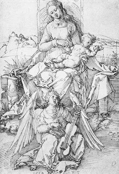 The Madonna and Child with a Music-making Angel Albrecht Durer